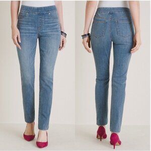 Chico's Railroad Stripe Jeggings